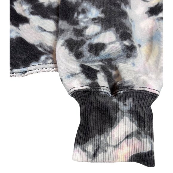 Womens Hollister Alaska U.S. Blue Tie-Dye Cropped Crew Neck Sweatshirt S - Picture 7 of 7